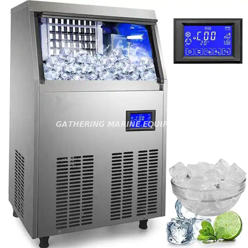 Machine commerciale de fabrication de glace d'acier inoxydable de capacité élevée