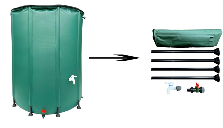 Baril de pluie pliable15