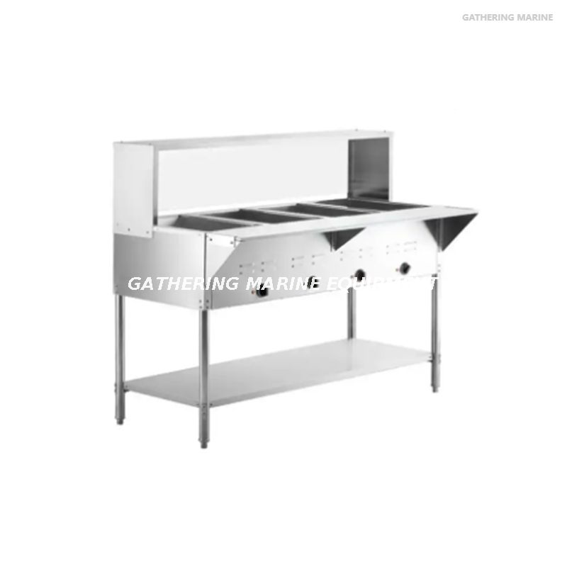 Table chauffante à vapeur électrique commerciale en acier inoxydable 