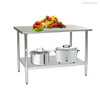 Table de travail en acier inoxydable de grande taille pour cuisine 