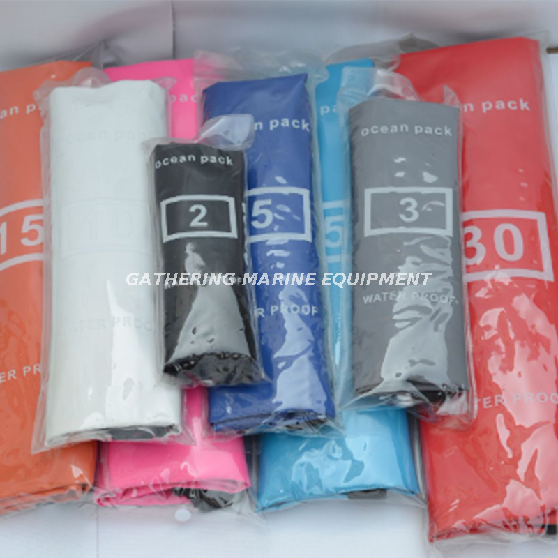 Pack d'océan de sports de plein air de sac sec de preuve de l'eau de logo fait sur commande 