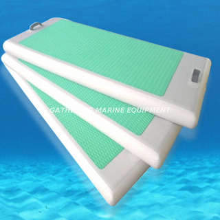 Tapis de yoga flottant gonflable pour sports nautiques flottants