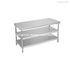 Table de travail en acier inoxydable de grande taille pour cuisine 