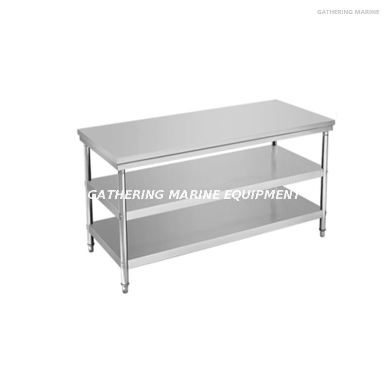 Table de travail en acier inoxydable de grande taille pour cuisine 
