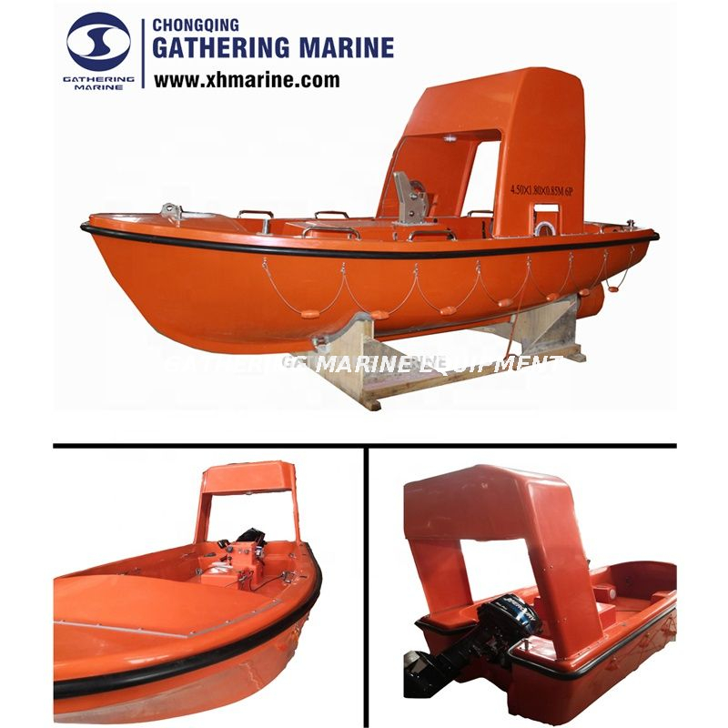 Bateau de sauvetage marin approuvé par SOLAS