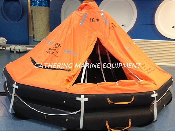 D type davit-lauched life raft Conteneur de radeau de sauvetage