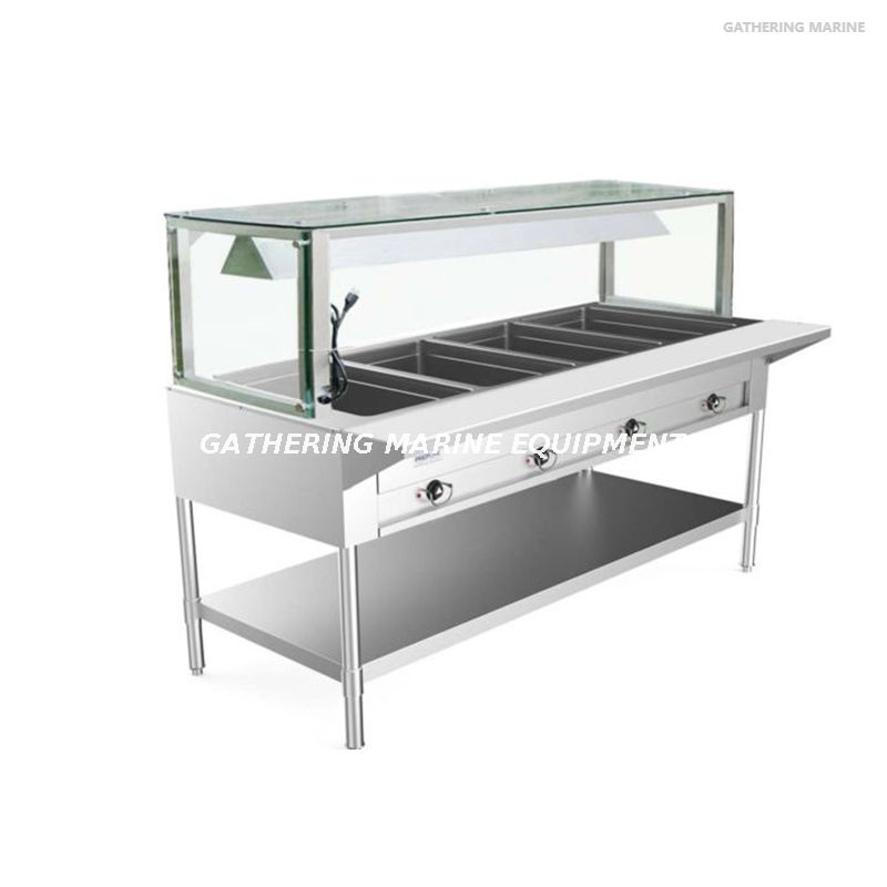 Table chauffante à vapeur électrique commerciale en acier inoxydable 