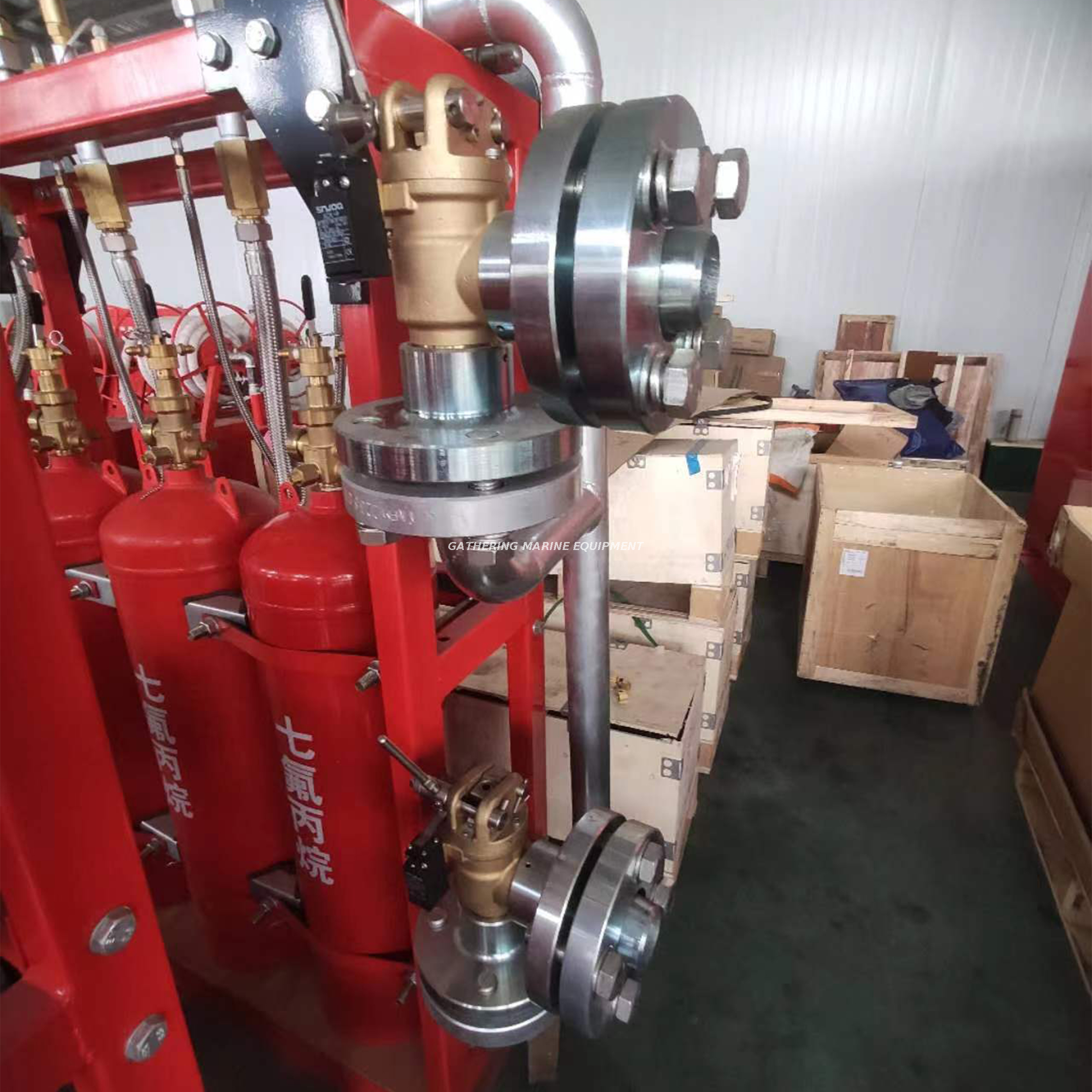 Système marin de suppression de gaz de l'usine FM200 de suppression des incendies HFC-227ea