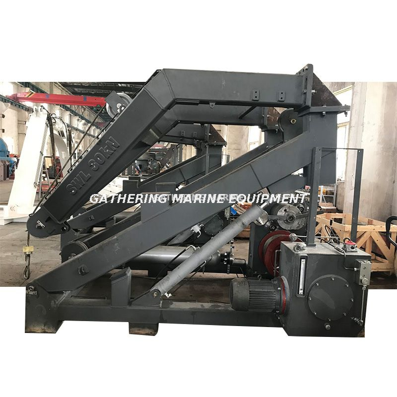 Appareil de lancement de bateau de sauvetage, type A, bossoir électrique et hydraulique 