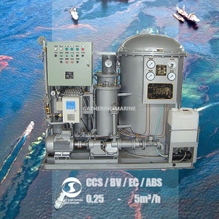 Séparateur d'eau huileuse marine IMO avec alarme de cale de 15 ppm 