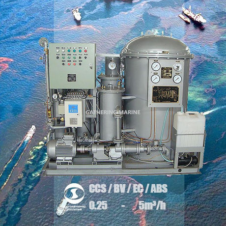 Séparateur d'eau huileuse marine IMO avec alarme de cale de 15 ppm 