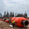 Le tuyau de dragage en plastique utilisé marin de bouée de flotteur de tuyau de dragage flotte des flotteurs de ponton