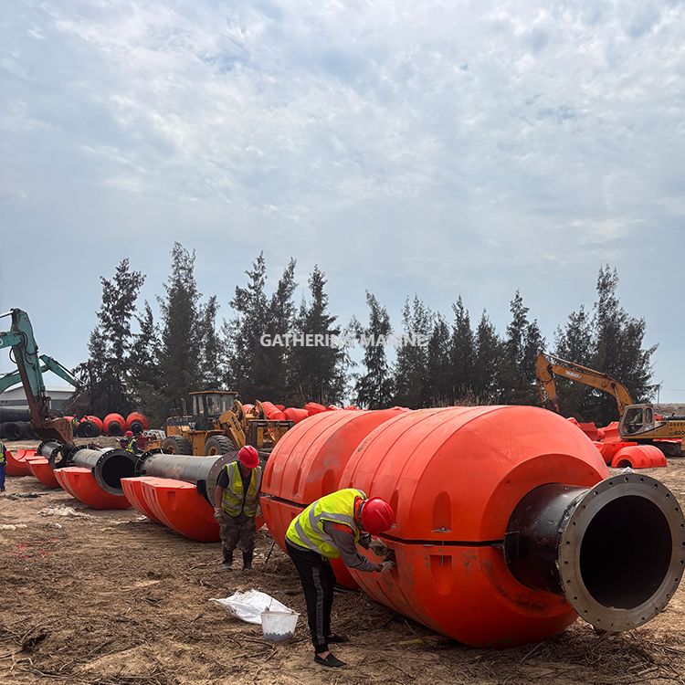 Le tuyau de dragage en plastique utilisé marin de bouée de flotteur de tuyau de dragage flotte des flotteurs de ponton