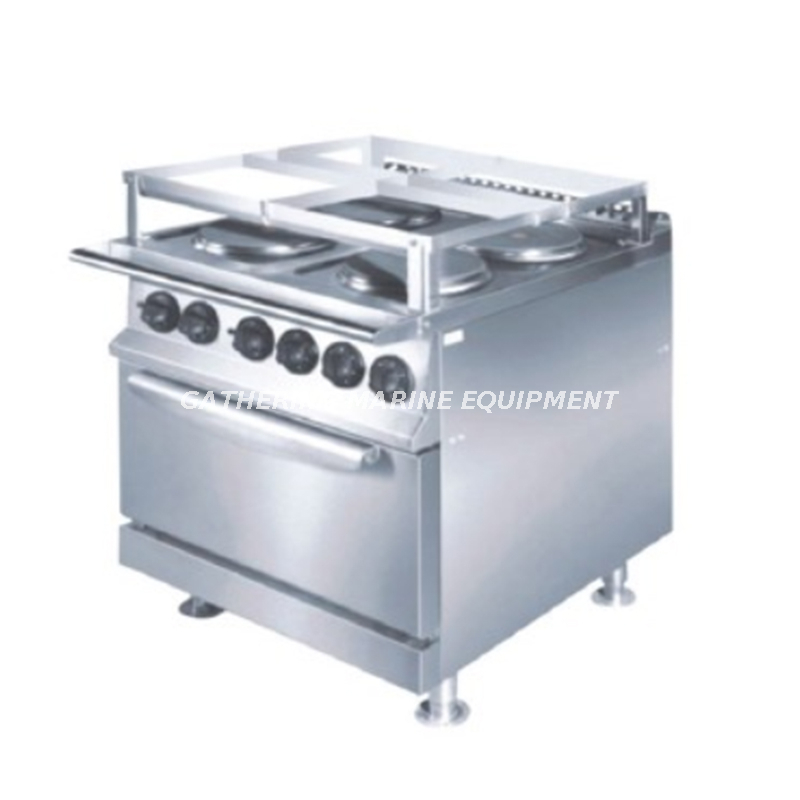 Cuisinière marine avec four cuisinière de type plaque chauffante ronde