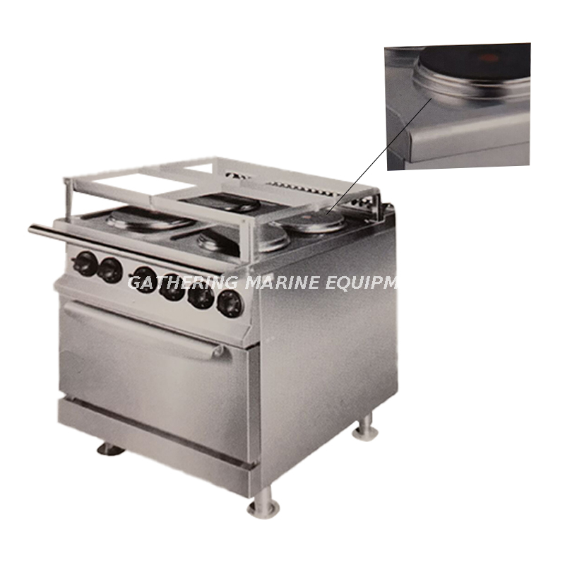 Cuisinière marine avec four cuisinière de type plaque chauffante ronde