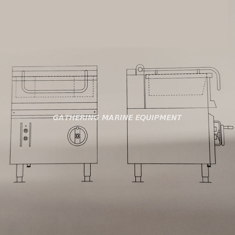 Poêle à frire électrique inclinable marine