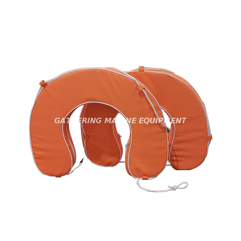 Bouée de sauvetage en fer à cheval orange en mousse PU en forme de U de sauvetage aquatique