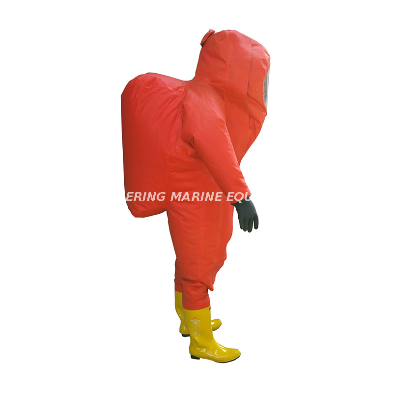 Combinaison de protection chimique en néoprène CR de type lourd contre les risques chimiques à vendre