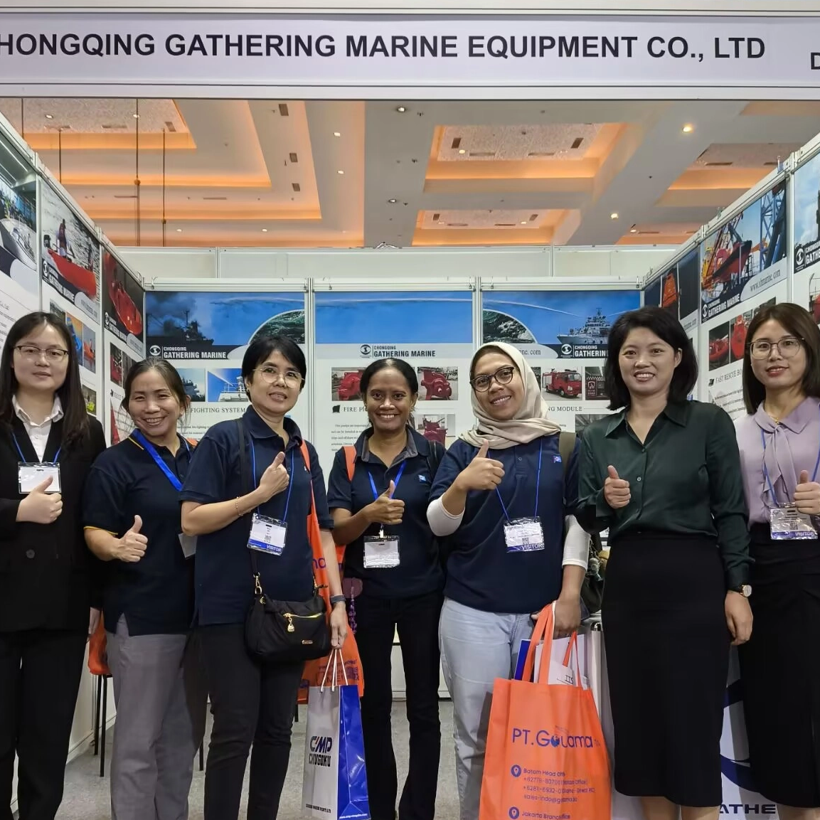 Salon maritime international d'Indonésie 2025 – Présentation de notre force professionnelle en matière d'équipement marin