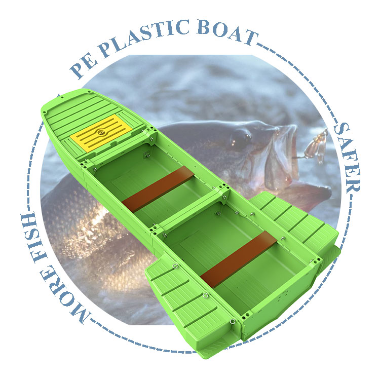 Bateau en plastique de 3,3 m