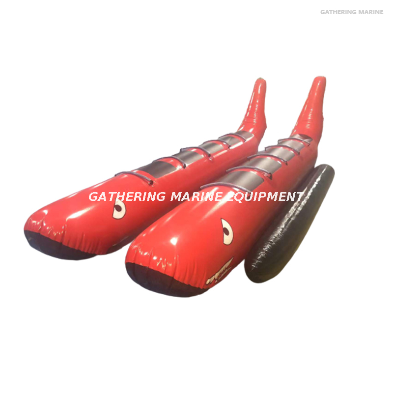 Bateau gonflable de poisson de mouche de parc aquatique de bateau banane remorquable en PVC de 3 à 10 personnes