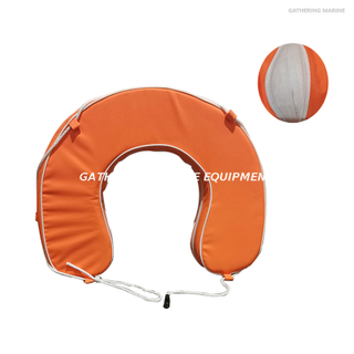 Bouée de sauvetage en fer à cheval orange en mousse PU en forme de U de sauvetage aquatique