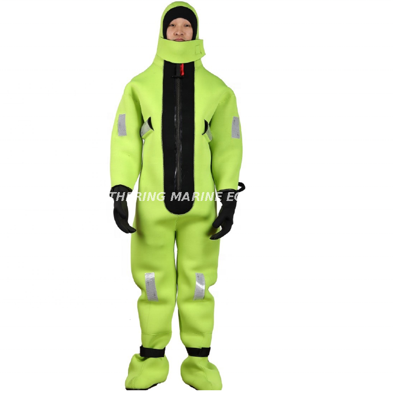 Combinaison de survie Mairne, combinaison d'immersion en eau froide avec gants séparés à cinq doigts