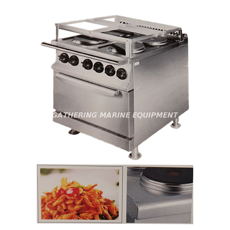 Cuisinière marine avec four cuisinière de type plaque chauffante ronde