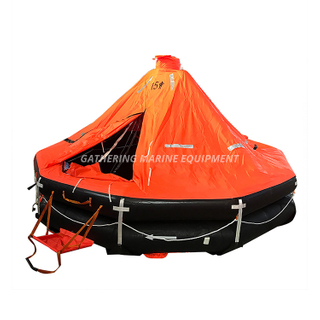 Davit a lancé un radeau de sauvetage gonflable