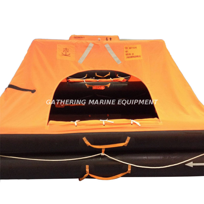 Radeau de sauvetage gonflable ISO9650 pour petits bateaux, radeau de sauvetage de loisirs pour yacht