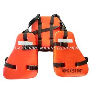 Gilet de sauvetage marin 150N en trois pièces, veste de travail en mousse PVC, gilet de plate-forme pétrolière
