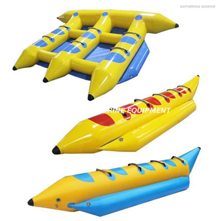 Bateau gonflable de poisson de mouche de parc aquatique de bateau banane remorquable en PVC de 3 à 10 personnes