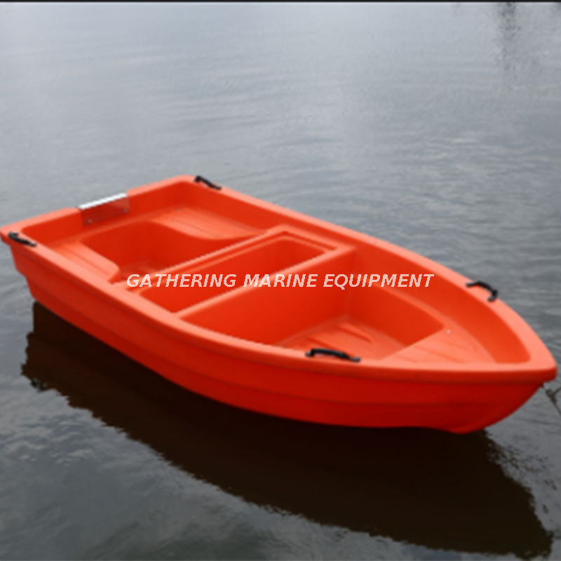 Navires de pêche de sécurité en mer en plastique de 3,6 m avec moteur hors-bord