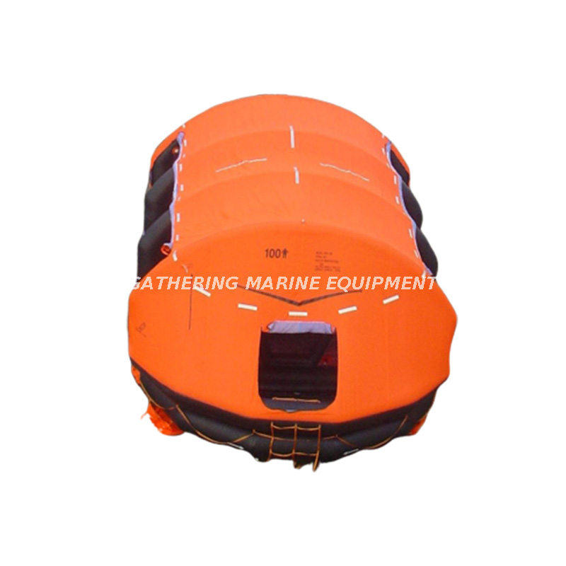 Radeau de sauvetage gonflable à redressement automatique Radeau de sauvetage SOLAS
