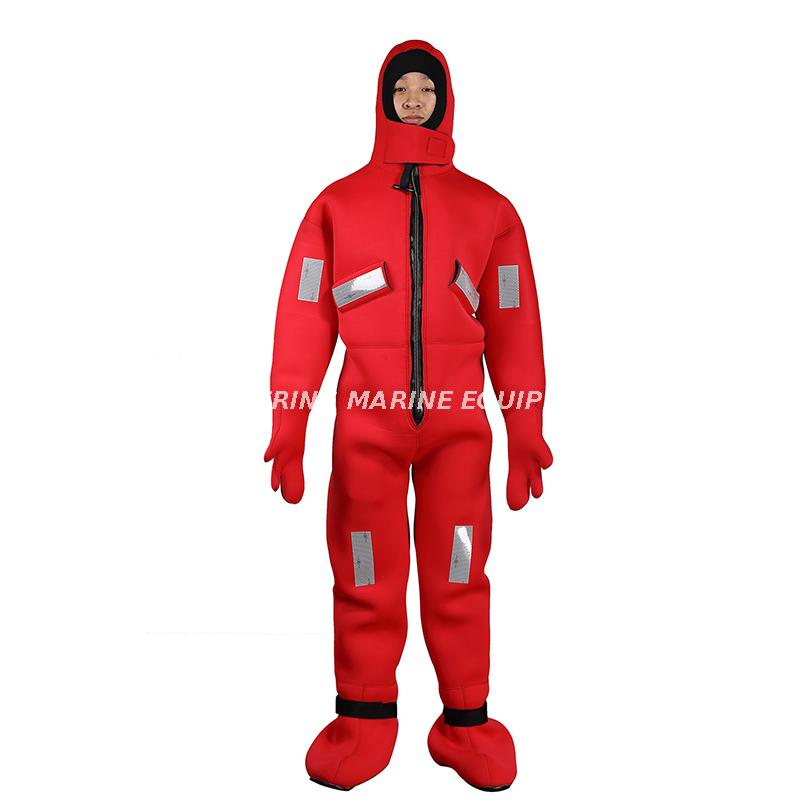 Combinaison de survie Mairne, combinaison d'immersion en eau froide avec gants séparés à cinq doigts