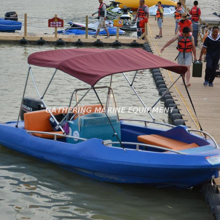 Bateau en plastique PE bateau à rames bateau en polyéthylène durable pour la rivière de pêche