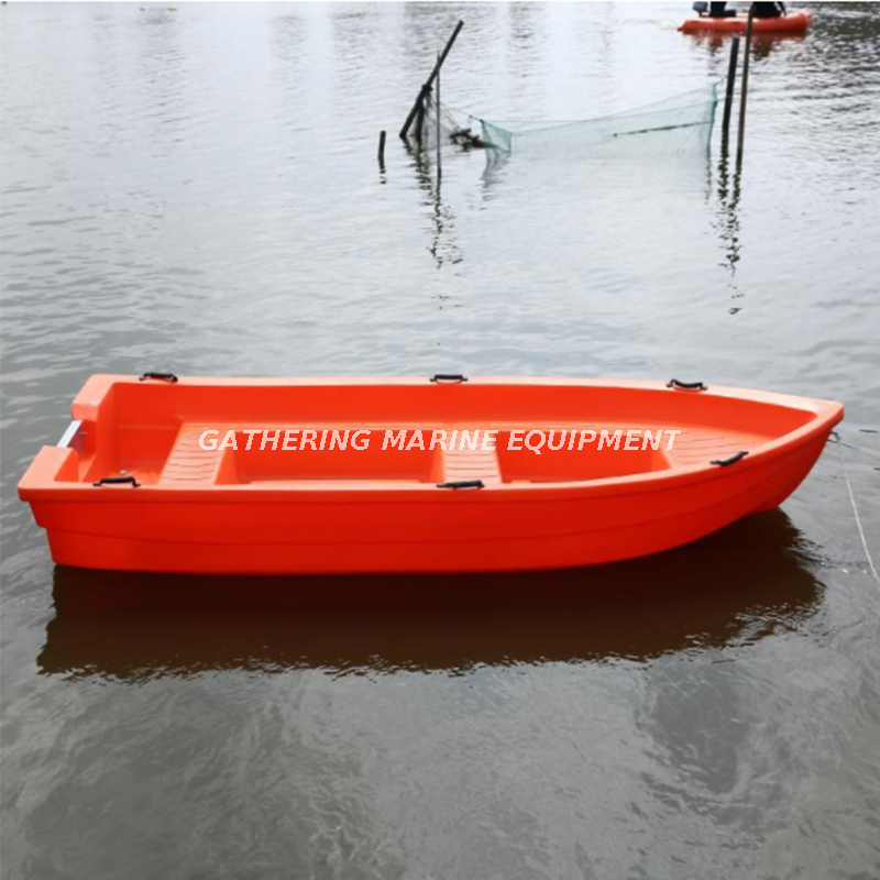 Navires de pêche de sécurité en mer en plastique de 3,6 m avec moteur hors-bord