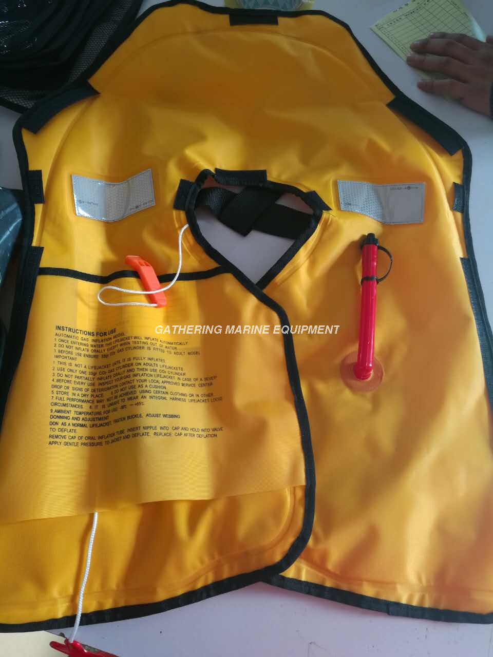 Gilet de sauvetage gonflable 