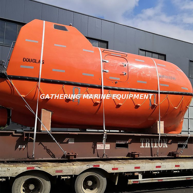 Bateaux de sauvetage SOLAS Canot de sauvetage totalement fermé avec bossoir de type gravité