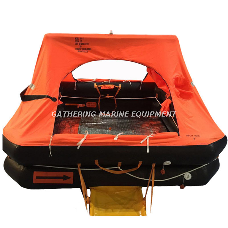 Radeau de sauvetage gonflable ISO9650 pour petits bateaux, radeau de sauvetage de loisirs pour yacht