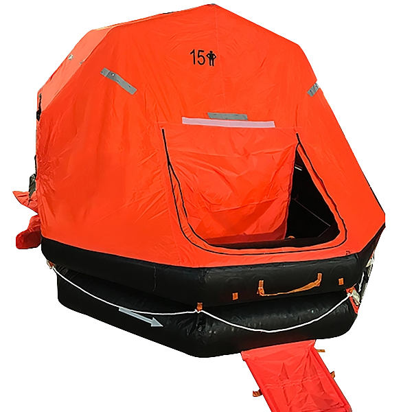 Comment fonctionne la fonction de redressement automatique d'un radeau de sauvetage à redressement automatique ?